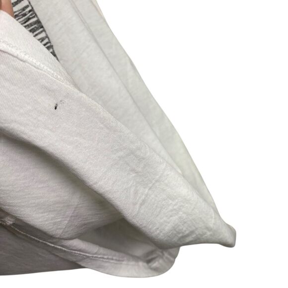 AG Adriano Goldschmied Tank Top Women Small White Graphic Tee Punk Rocker Casual - Picture 8 of 12